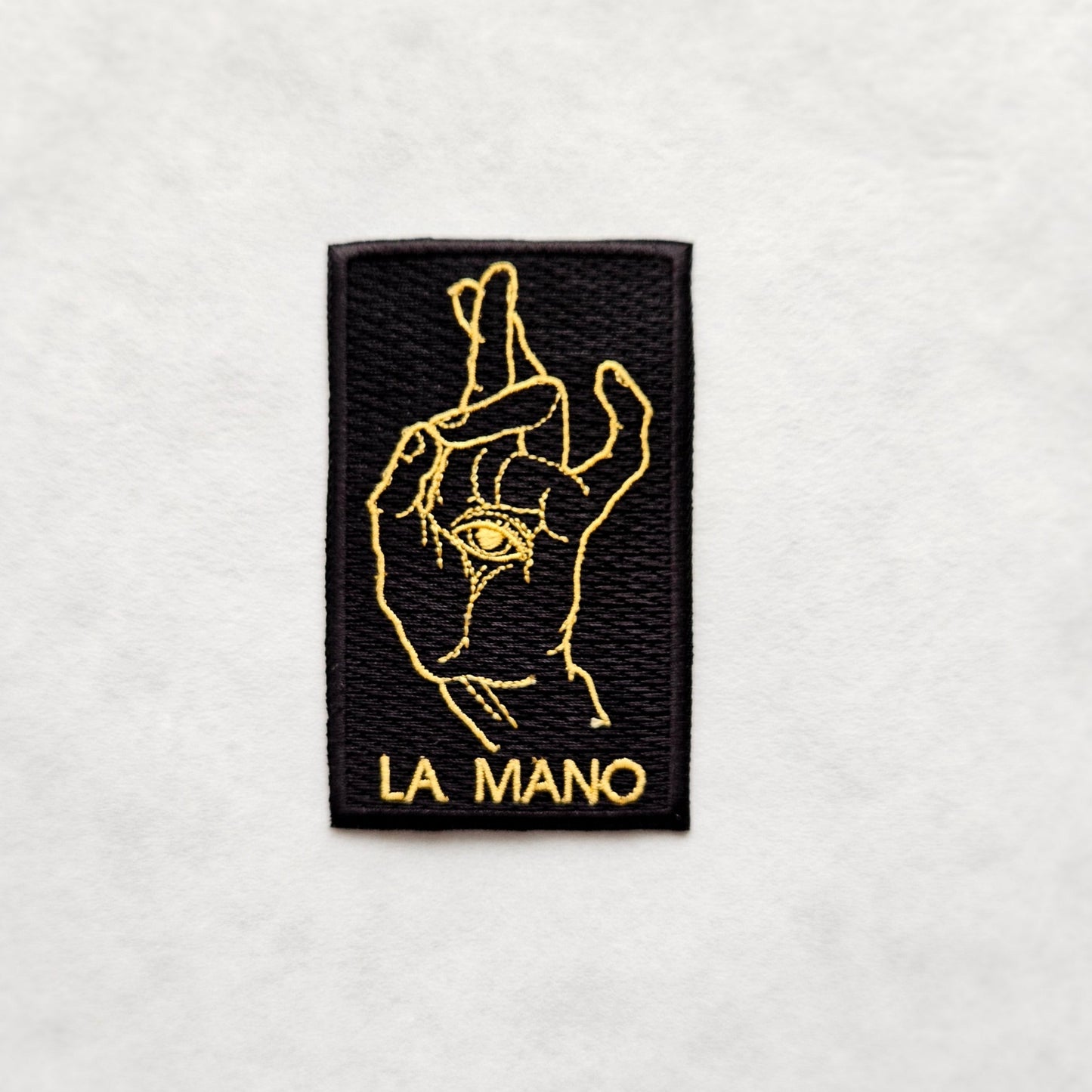 La Mano Loteria Iron on Embroidered Patch