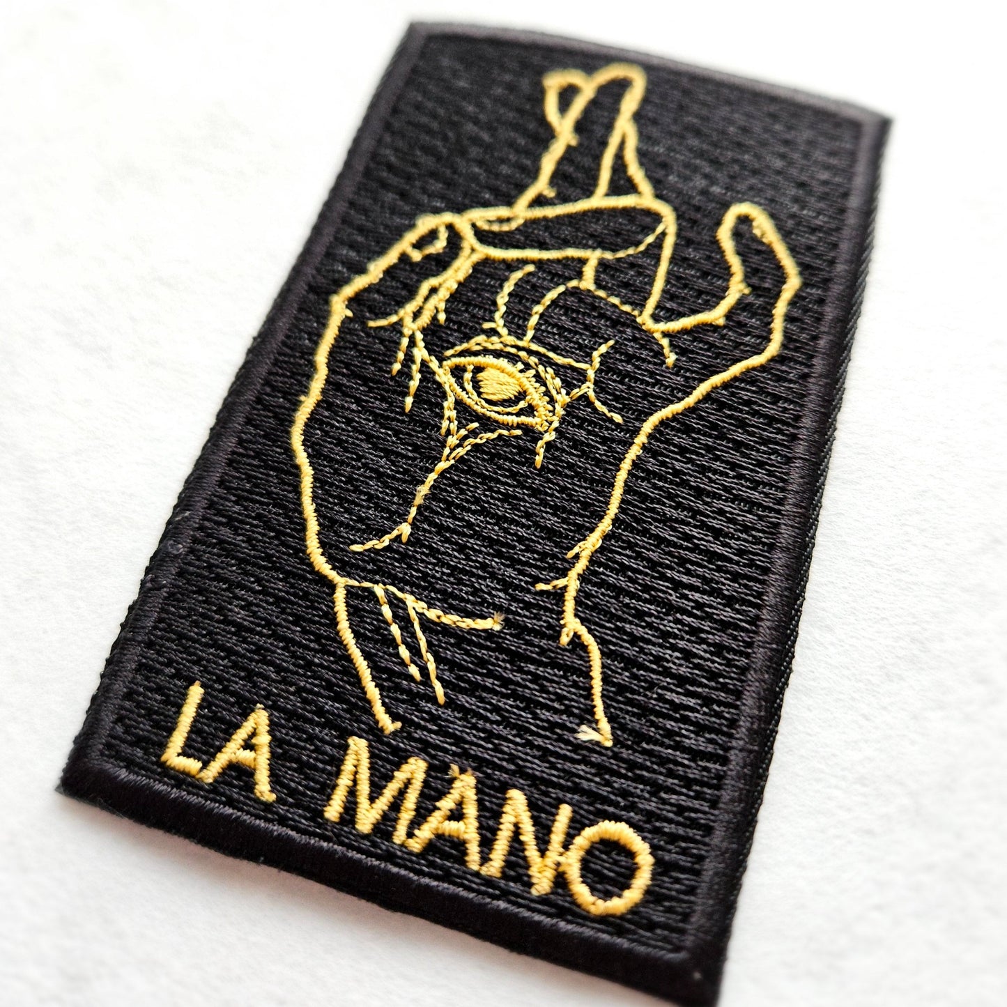 La Mano Loteria Iron on Embroidered Patch