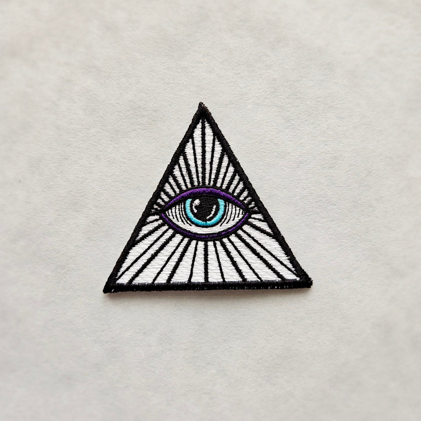 Evil Eye Eye of Providence Iron on Embroidered Patch