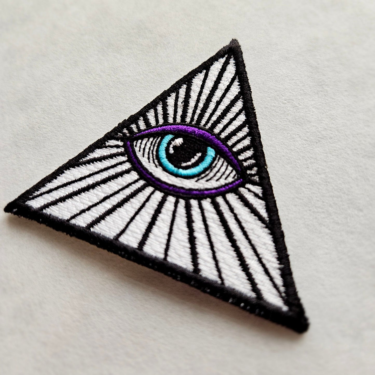 Evil Eye Eye of Providence Iron on Embroidered Patch