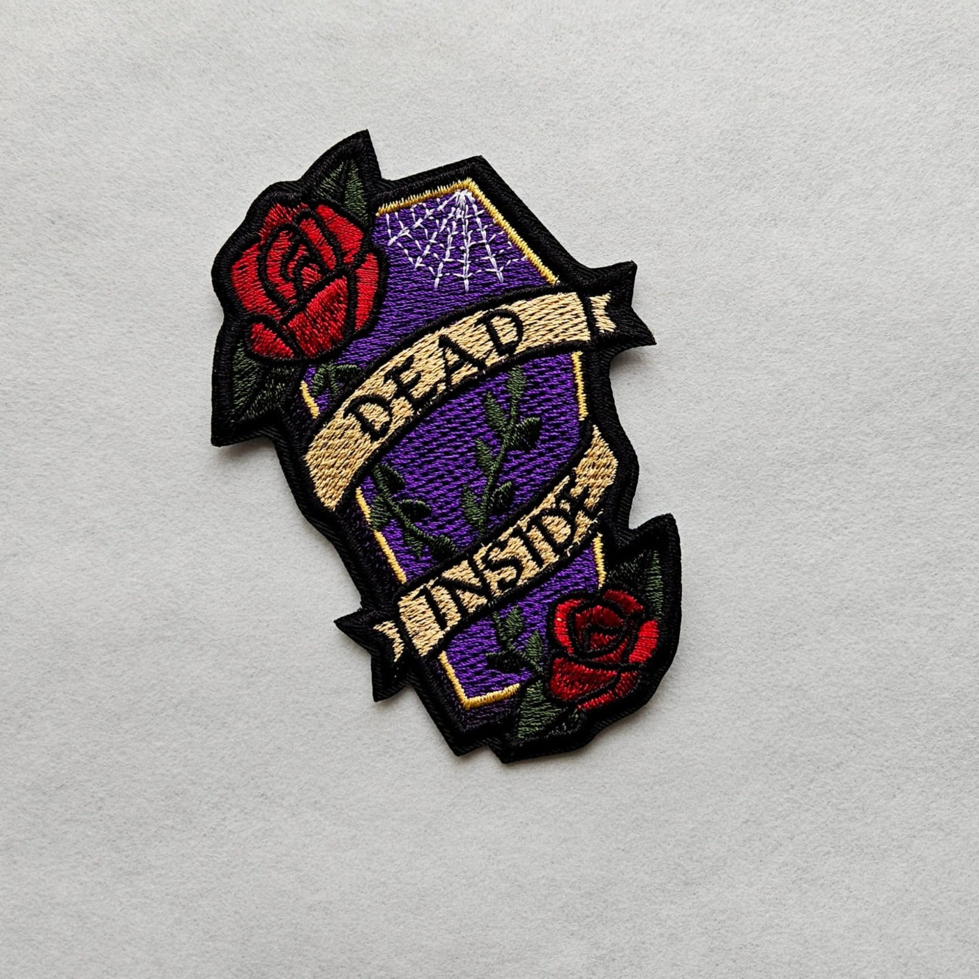 Dead Inside - Iron On Embroidered Patch