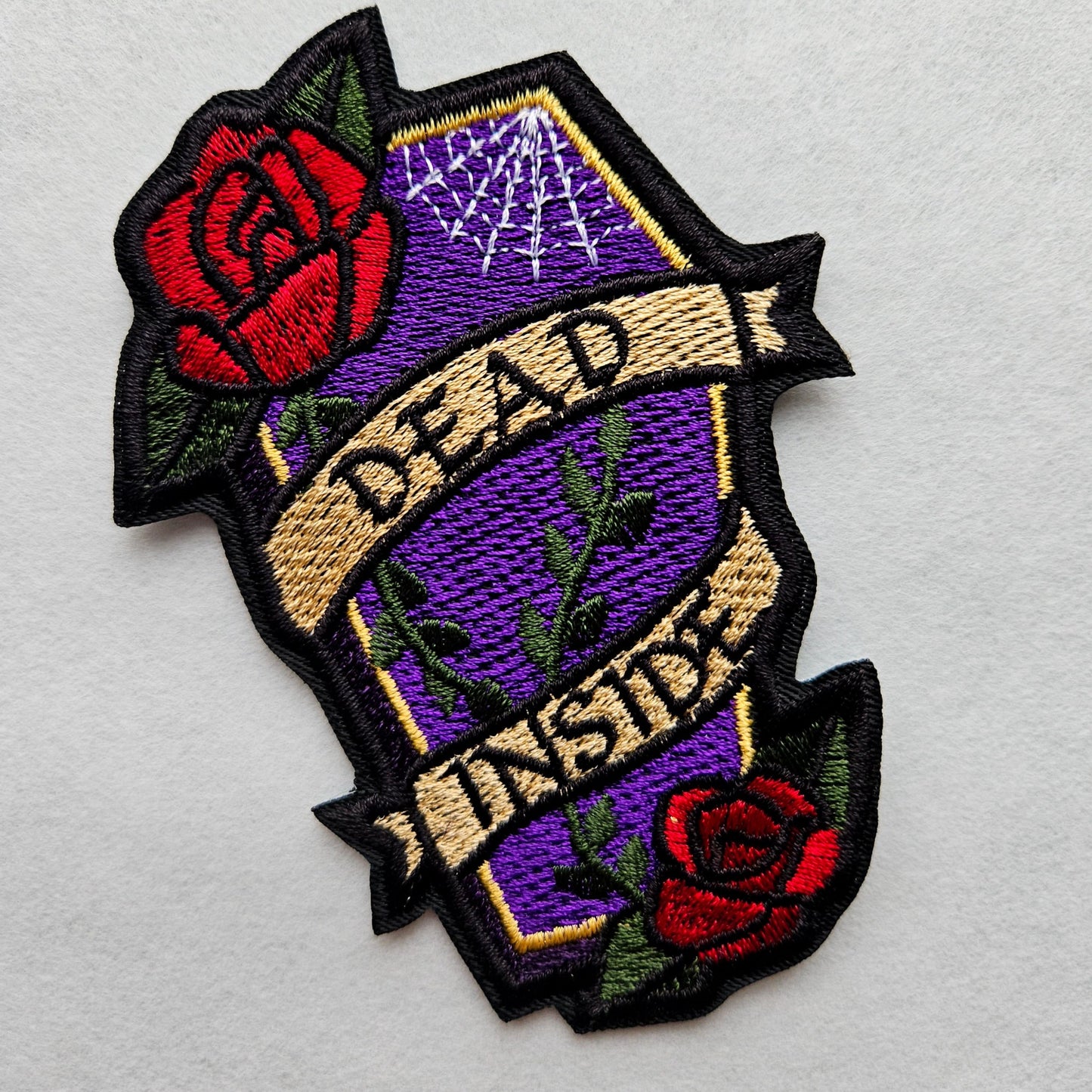 Dead Inside - Iron On Embroidered Patch