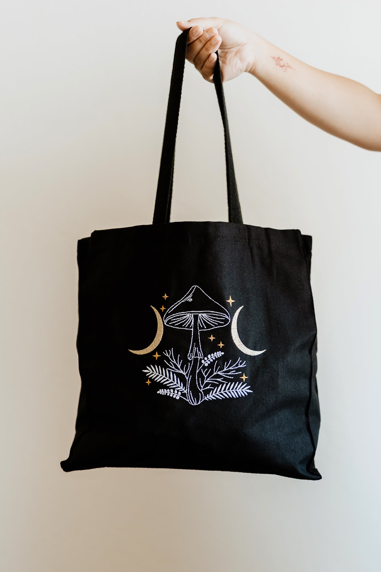 Mushroom Moon Tote Bag