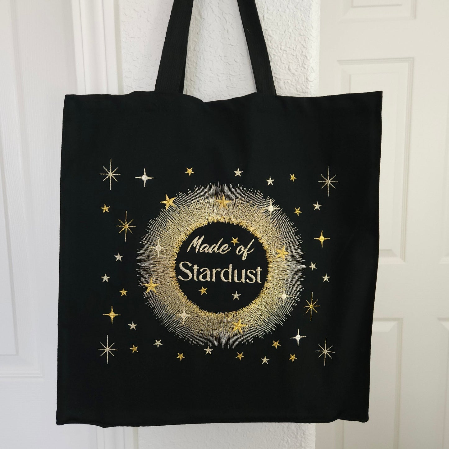 made of stardust tote bag