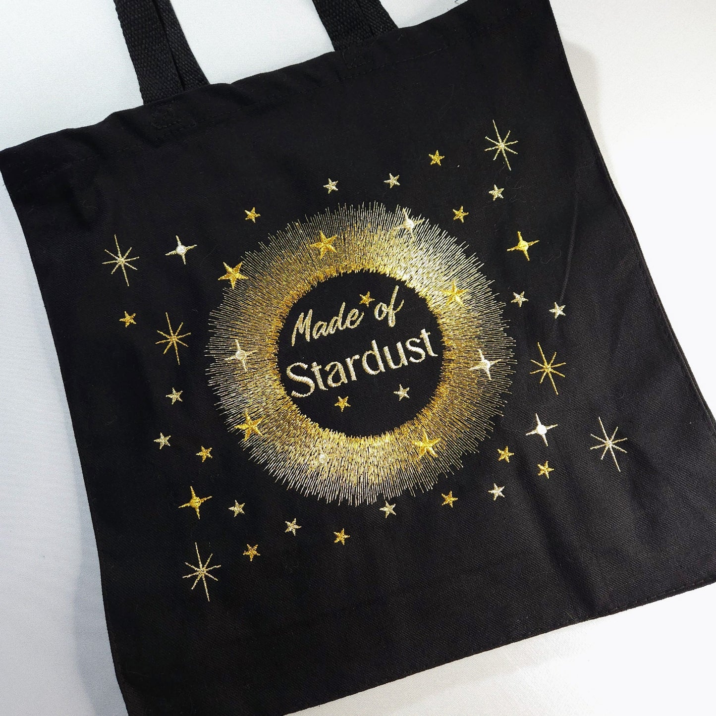 made of stardust tote bag