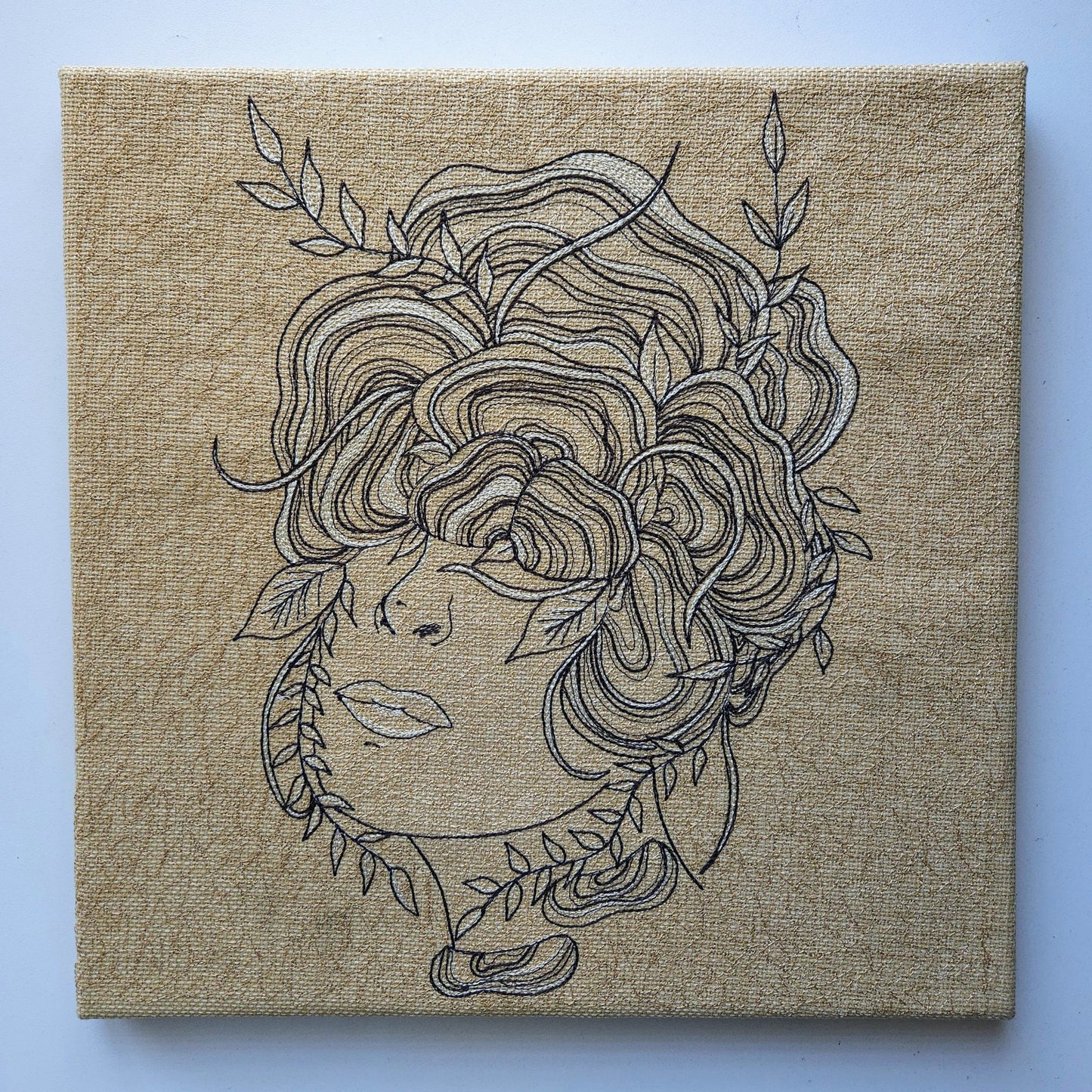 Turkey Tail Mushroom Women's Head 12" x 12"