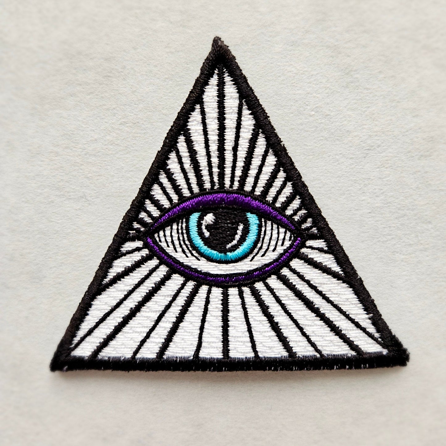 Evil Eye Eye of Providence Iron on Embroidered Patch