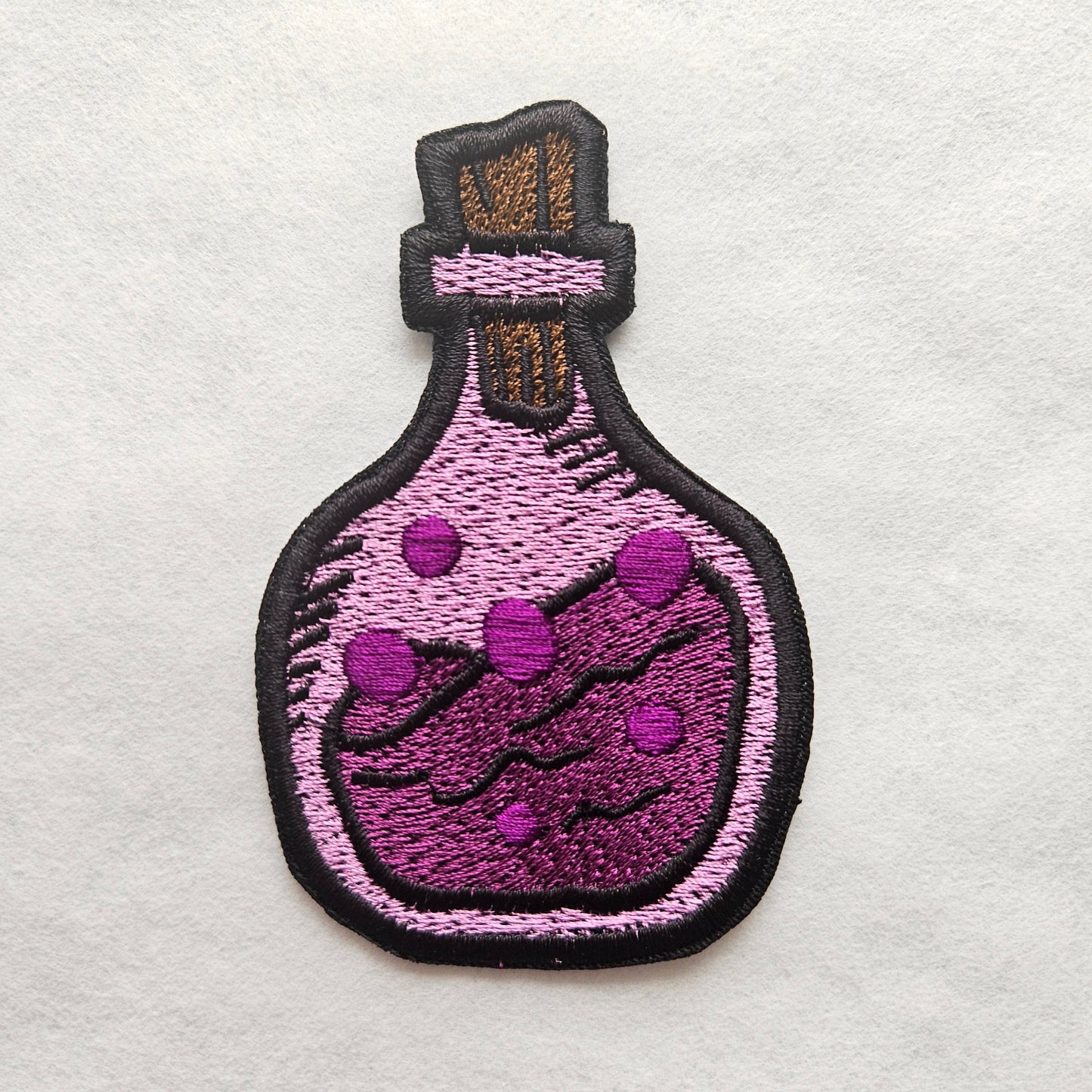 Potion Bottle Iron on Embroidered Patch
