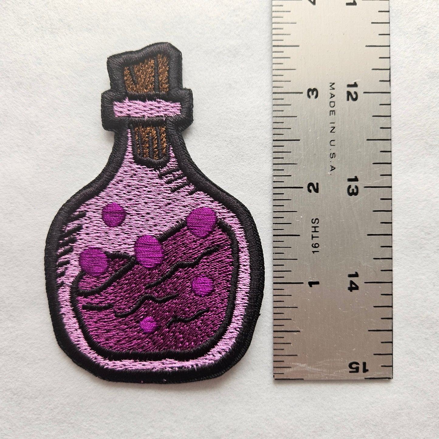 Potion Bottle Iron on Embroidered Patch