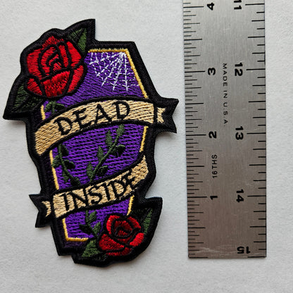 Dead Inside - Iron On Embroidered Patch