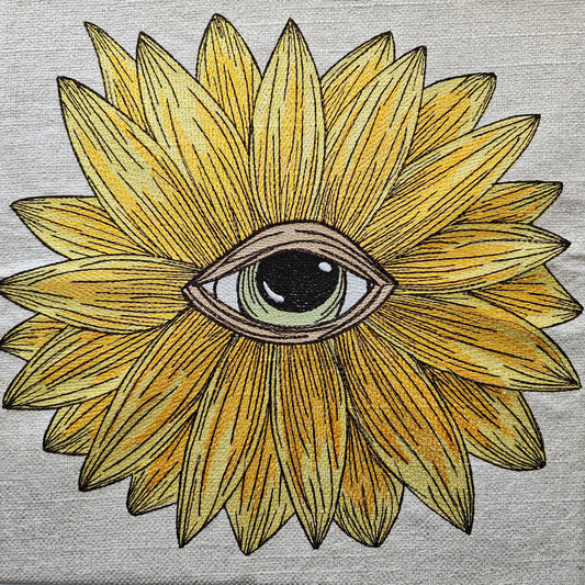 Sunflower Eye 12" x 12"